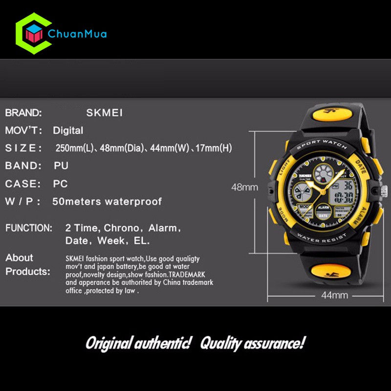 Đồng hồ Trẻ em Skmei Điện Tử DHA434 - Nhiều Màu
