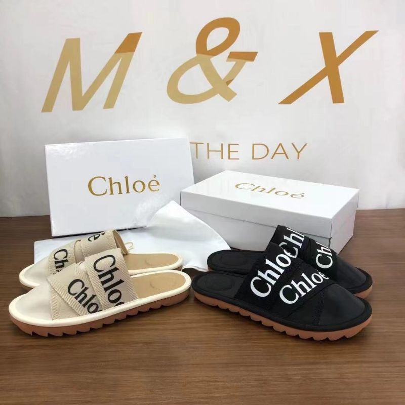 x(ẢNH THẬT) Dép Sục Chloe Quai Chéo Vải Phối Da Xịn Mềm Êm Fullbox Bill Túi Cao Cấp