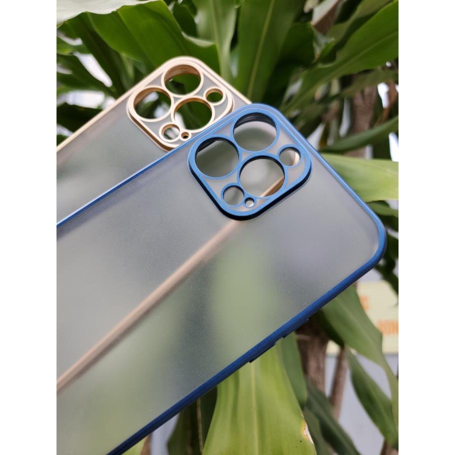 Ốp lưng nhám KST iPhone 13, 13 Pro, 13 pro Max Viền Xi màu siêu đẹp, chống vân tay