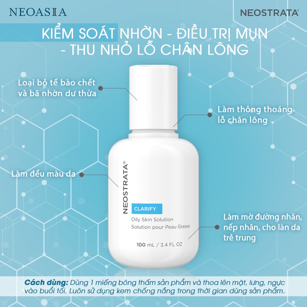 [CHÍNH HÃNG CÓ TEM] NEOSTRATA Oily Skin Solution 8 AHA 100mL - Tẩy Tế Bào Chết Hóa Học Chống Lão Hóa.
