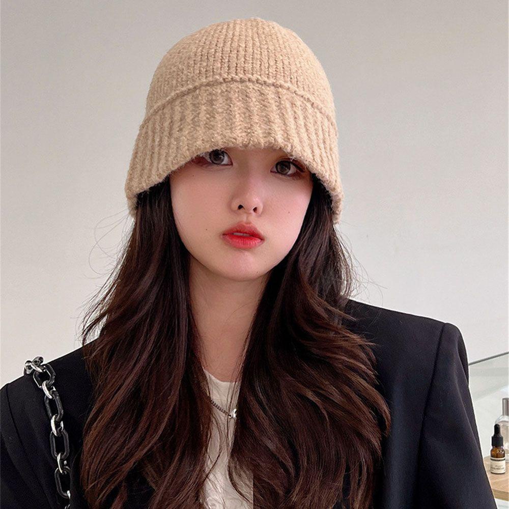 Nón Tai Bèo Đan Len Chống Gió Ấm Áp Thời Trang