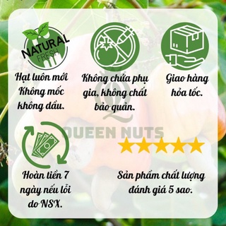 Hạt điều sấy nguyên vị không muối - hạt điều sạch vỏ lụa - ảnh sản phẩm 6