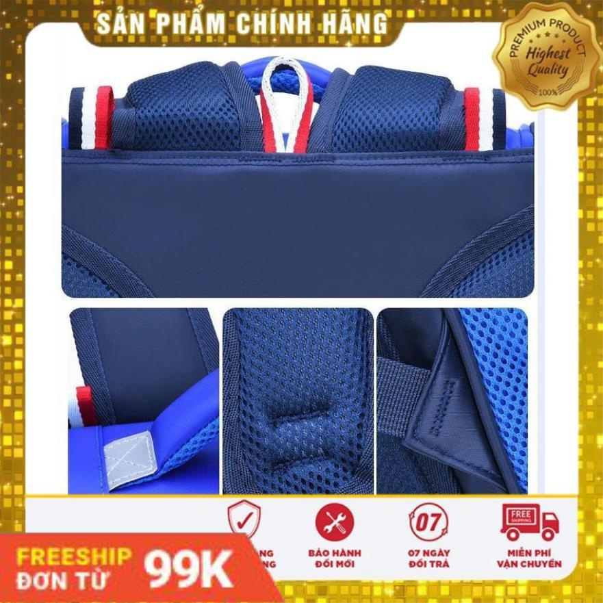 [Giảm Giá]  Cặp balo học sinh dáng hộp SM BABY siêu nhẹ ,phản quang ,chống mưa cho bé