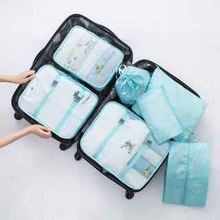 Set 7 túi đựng đồ du lịch chống thấm chống trầy tiện ích kingzone