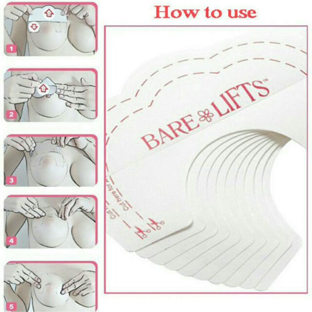 Bộ 10 miếng dán nâng ngực