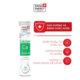 Viên Sủi Bổ Sung Canxi Swiss Energy Calcium + Vitamin D3 (20 viên)