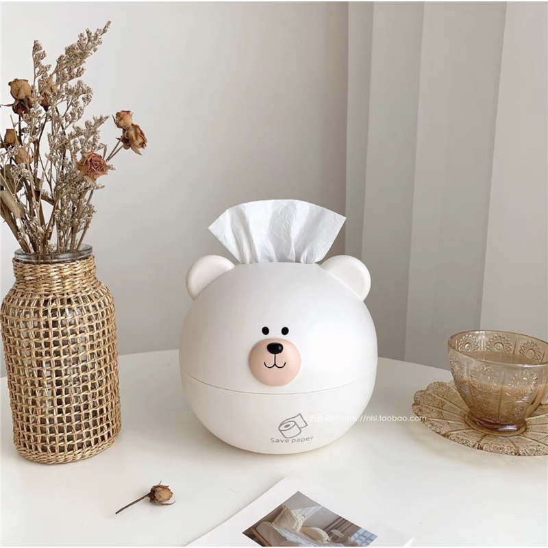 Hộp Đựng Giấy Ăn FREESHIP Hộp Để Giấy Ăn Hình Gấu Cute, Dễ Thương