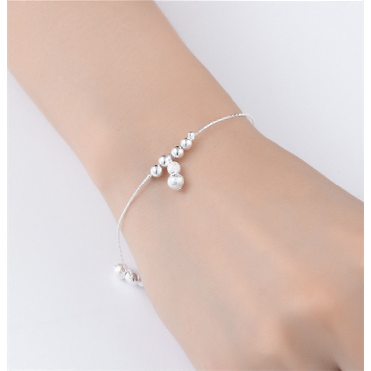 Vòng đeo tay mạ bạc 95 kiểu dáng đơn giản phong cách Hàn Quốc