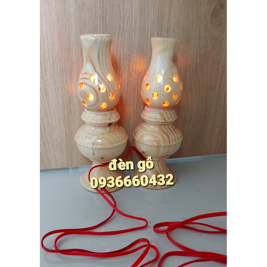 ĐÈN THỜ GỖ THÔNG 18CM QUÀ TẶNG CÔNG GIÁO