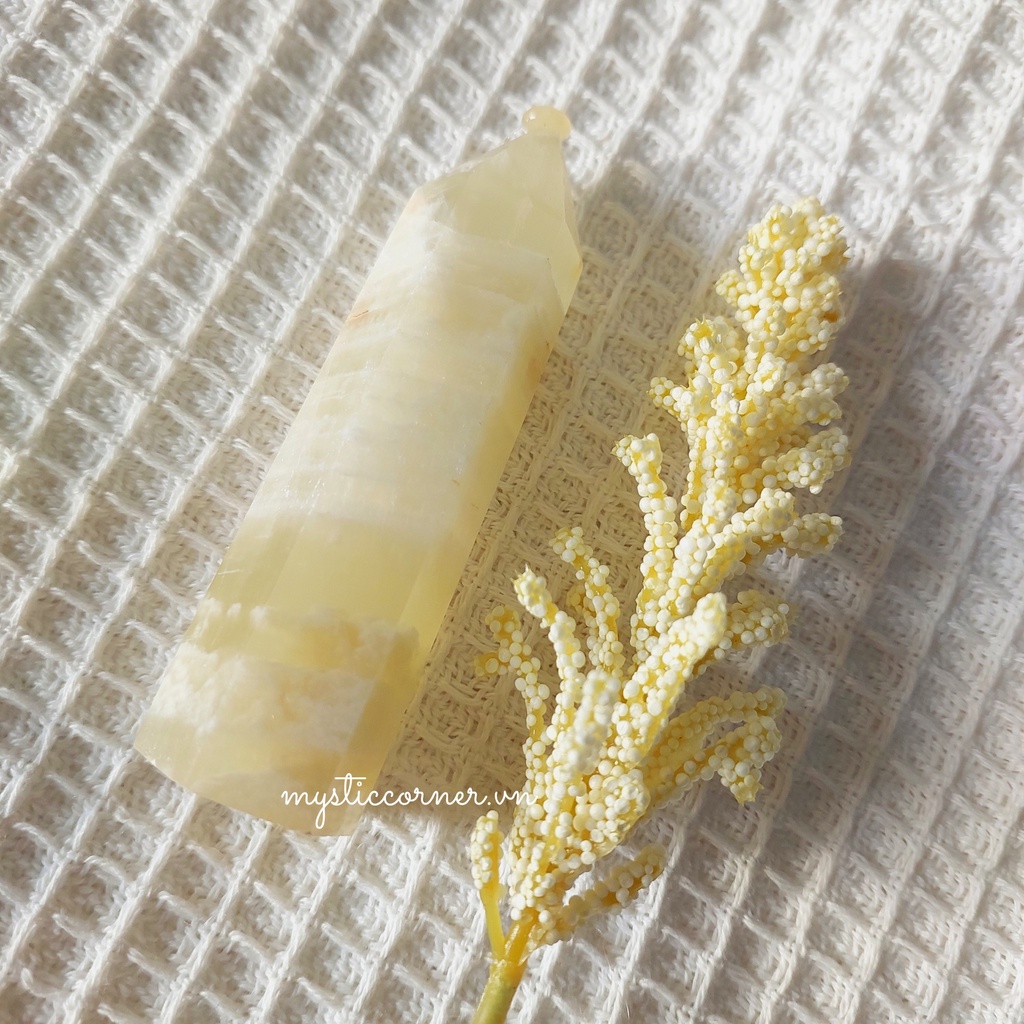 Trụ đá thanh tẩy Green Onyx - Trụ đá thanh tẩy Tarot, Reiki, Thiền Định, Đá Phong Thủy