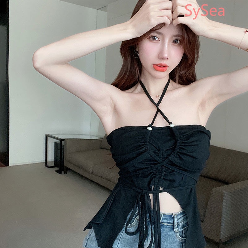 Áo Dây Rút Xếp Ly Quyến Rũ Thời Trang Hè Cho Nữ