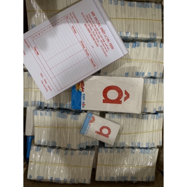 Combo 2 bộ thẻ học chữ và số