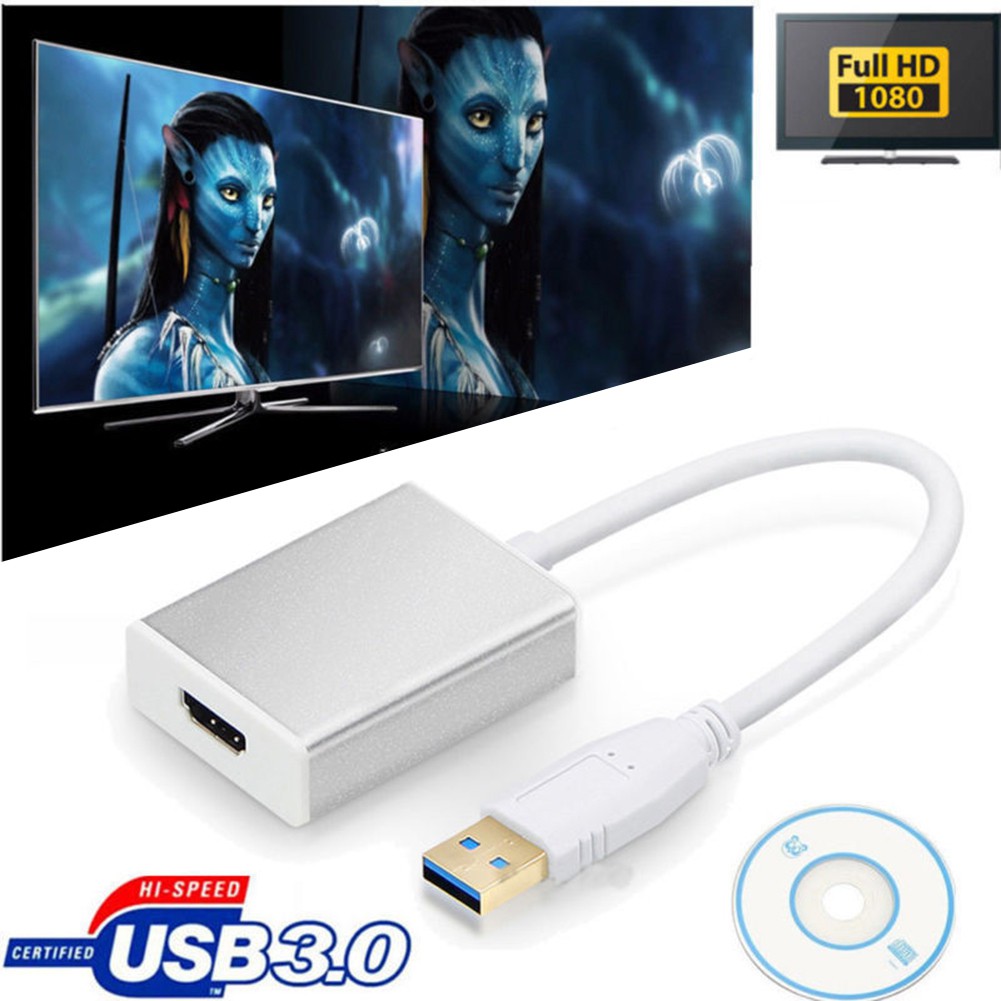 DG USB 3.0 to HDMI 1080P HD Video Cable Adapter Converter For PC Laptop HDTV