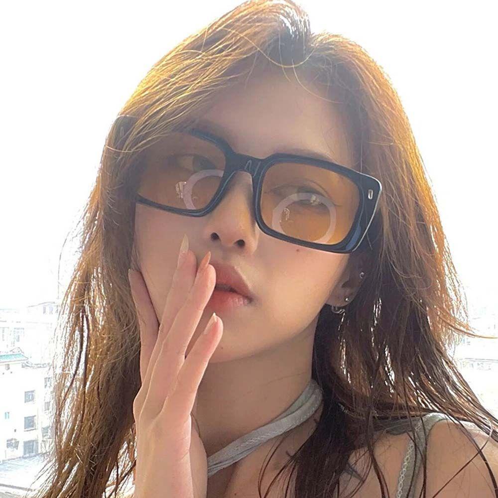 Kính Mát Thời Trang Khung Vuông Nhỏ Cá Tính Kiểu Hàn Quốc Cho Nam