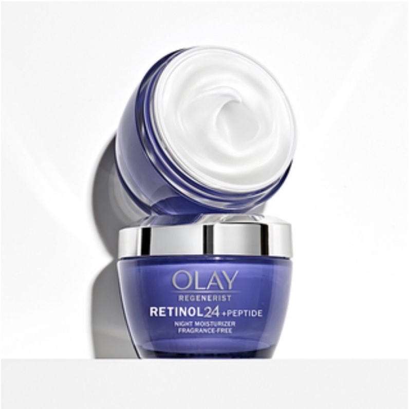 Bộ kem dưỡng da và Sữa Rửa Mặt Tái Tạo da Olay Regenerist Retinol 24 Night Moisturizer 48g của Mỹ