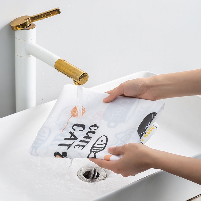 Tấm Phủ Tủ Lạnh Chống Bụi Chống Thấm Có Túi Đựng 2 Bên Để Đồ Hoa Văn Trang Nhã Phù Hợp Nhiều Kích Thước Tủ Lạnh