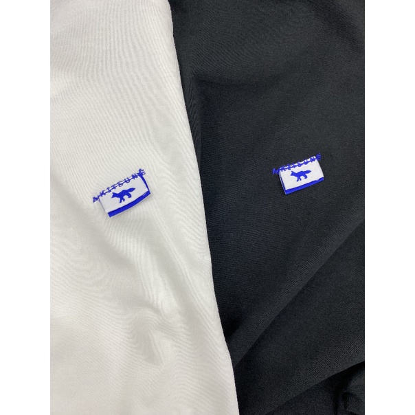 Áo Thun Ngắn Tay Thêu Chữ Và Hình Cáo Nhỏ Phong Cách Đường Phố Cho Nam Và Nữ