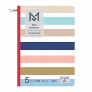 Sổ may Caro A4 Math Notebook 120 trang; MS 987