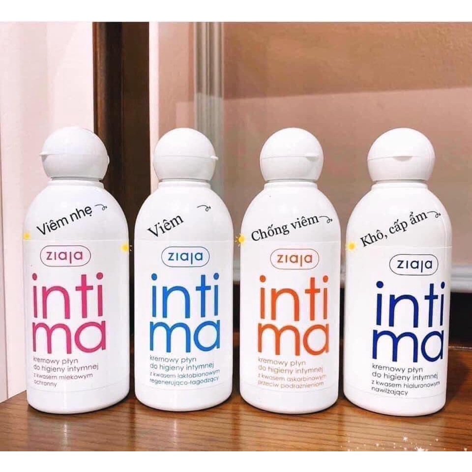 Dung Dịch Vệ Sinh Phụ Nữ Intima Ziaja Ba Lan Size 200 - 500ml Cân Bằng PH, Khí Hư