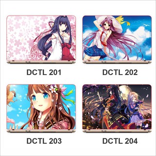 Miếng decal dán mặt lưng Laptop chủ đề Anime - có in theo yêu cầu - Mã DCLT 201 - 236