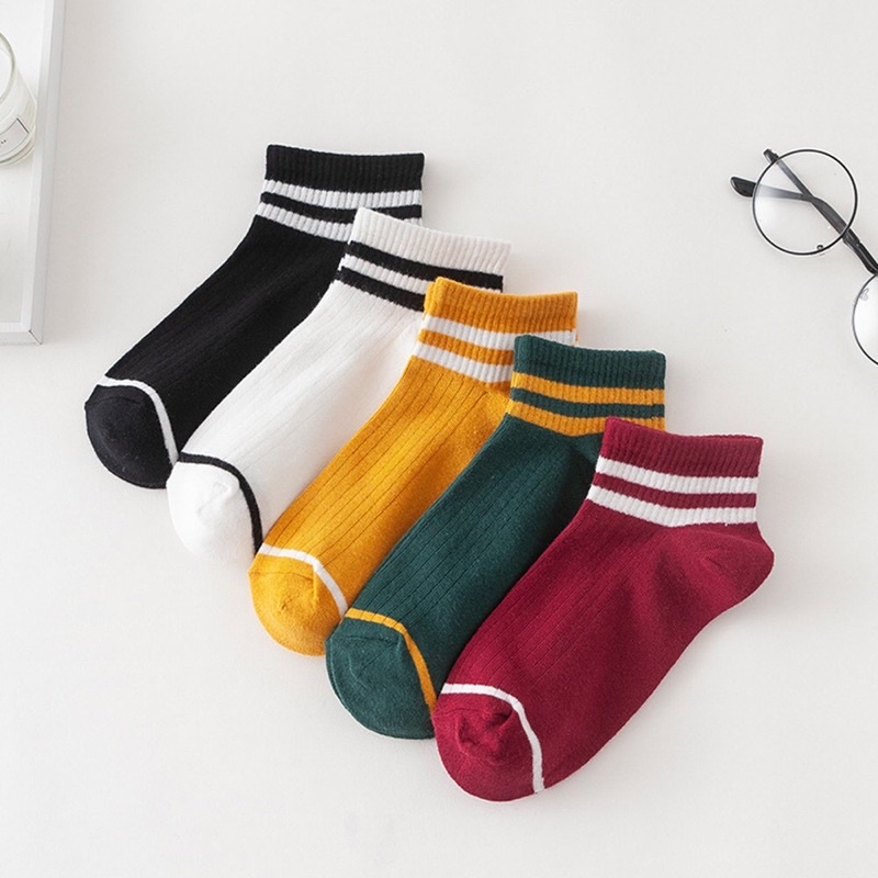 [FREESHIP] Vớ Cổ Ngắn Unisex Cotton Co Giãn Hút Mồ Hôi, Hoạ Tiết Xinh Xắn Phù Hợp Với Mọi Loại Giày