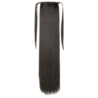 [ Tóc tơ cao cấp ] Tóc giả cột thẳng tơ cao cấp- loại dài 60cm
