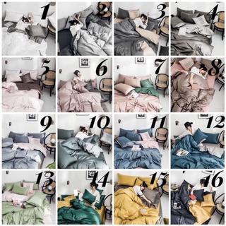 Bộ chăn ga gối lụa SUMOI 60s hàng nhập [Có Hỗ trợ Freeship Xtra] Mầu Mix