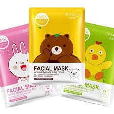 Combo 10 miếng mặt nạ dưỡng da Facial Mask ( Gấu Vịt Thỏ ) Bioaqua