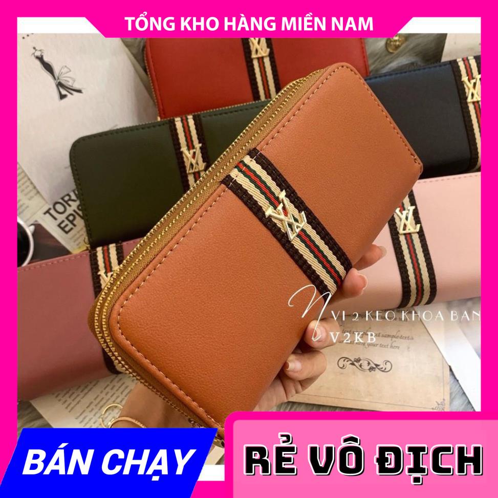 VÍ 2 KÉO PHỐI SỌC V2KB - 160 ⚡FREESHIP⚡100% ẢNH THẬT⚡ CHUYÊN SỈ - GIÁ TỐT  MY