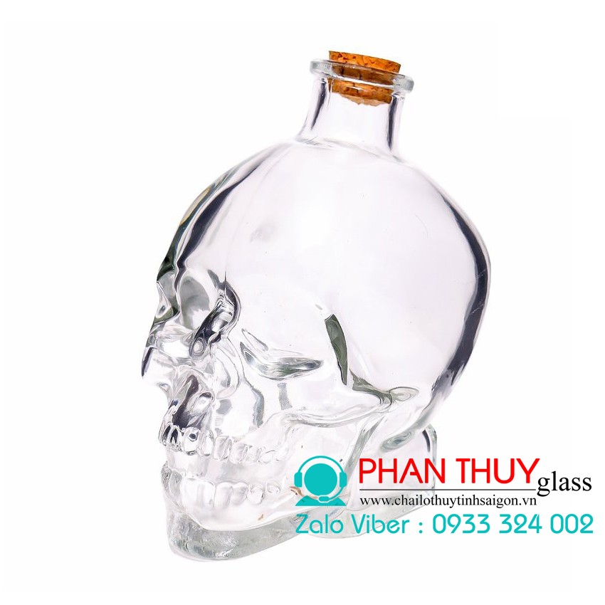 Ly Đầu Lâu nút gỗ 400ml