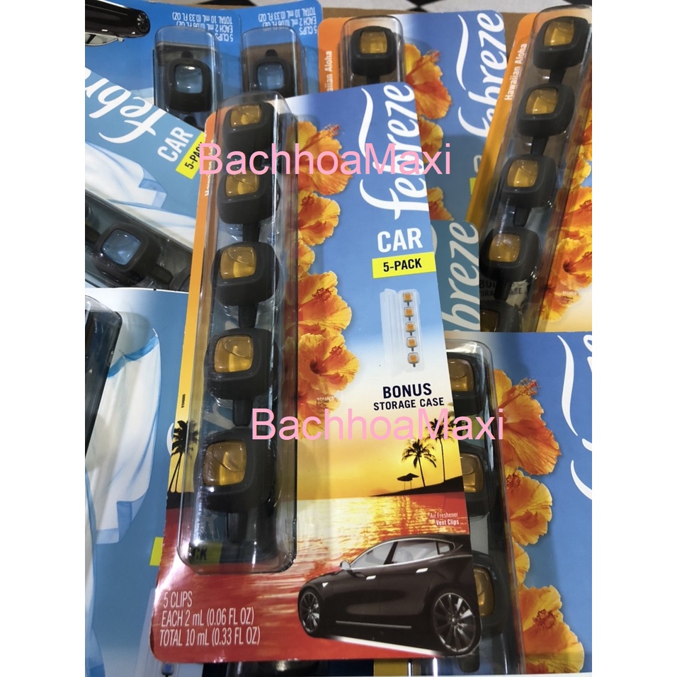 Nước Hoa Ô Tô Febreze Cao Cấp Kẹp Cửa Gió Điều Hòa Xe Hơi Febreze Car Vent Air Freshener_HÀNG MỸ | BigBuy360 - bigbuy360.vn