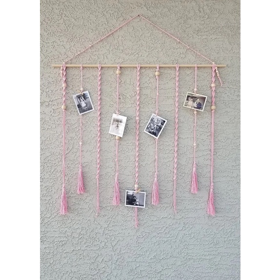 Treo macrame treo ảnh trang trí noDTA.01