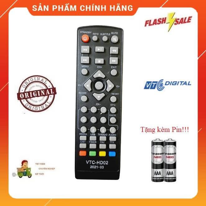 Remote Điều khiển đầu kỹ thuật số VTC-HD 02 Hàng chính hãng Tặng kèm Pin!!!