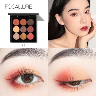 Bảng phấn mắt focallure 9 màu lì và ánh nhũ 80g