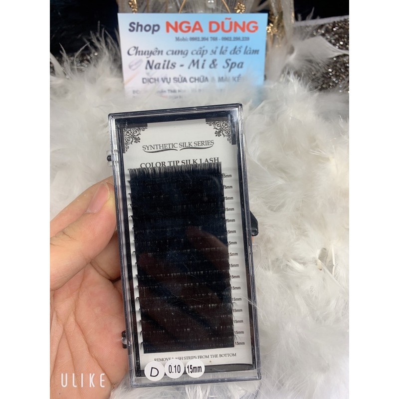 Mi color tip silk lash dày 0,10