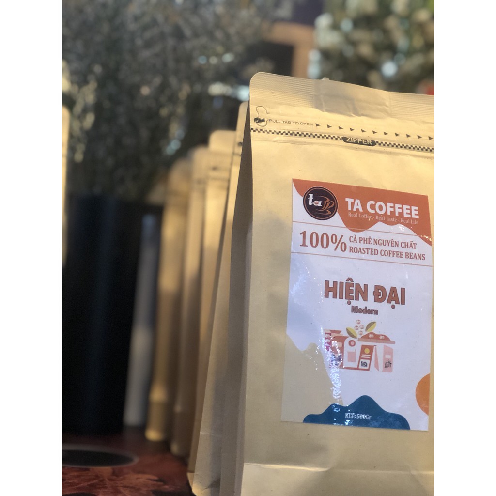 Cà phê Hiện Đại - 100% rang xay nguyên chất - dạng bột 500gr