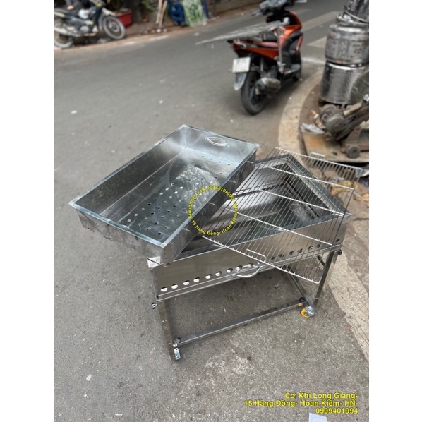 LÒ NƯỚNG THAN INOX THÁO RỜI CỠ LỚN