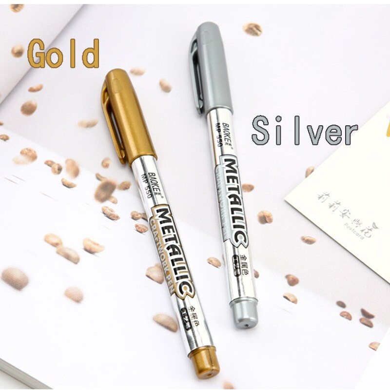 BÚT NHŨ METALLIC CRAFTWORK PEN 1.5MM BAOKE MP550 SLIVER / GOLD