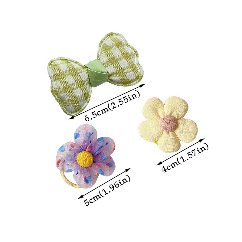 Set 10 Kẹp Tóc Lưới Xinh Xắn Cho Bé Gái