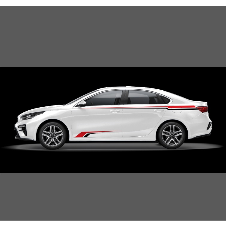 Tem sườn ô tô sedan đơn giản. dán mọi mẫu sedan. xe sáng màu