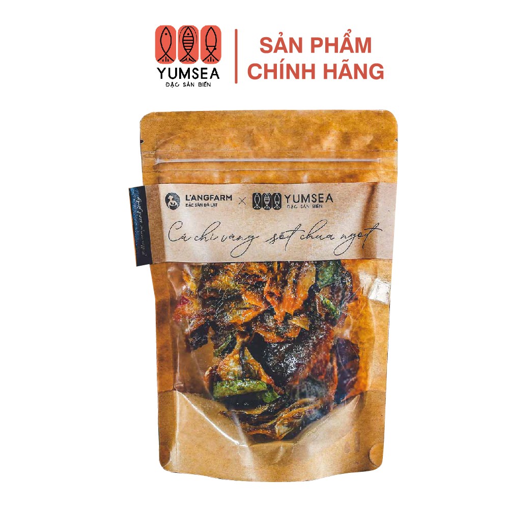 Cá chỉ vàng sốt chua ngọt ăn liền, bịch 140g, mẫu kraft 1 mặt trong, YUMSEA - Đặc Sản Biển
