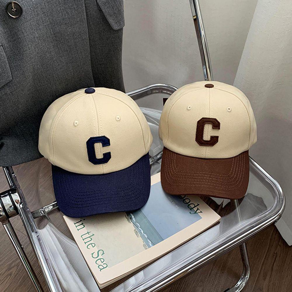 IVORY Mũ Lưỡi Trai Unisex Vải Cotton Thêu Hình Dễ Thương Phong Cách Hàn Quốc