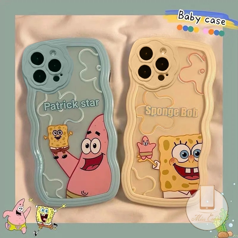 Ốp Điện Thoại Mềm Họa Tiết SpongeBob Patrick Dễ Thương Cho iPhone 11 13 12 Pro MAX 6 6s 7 8 Plus XR X XS MAX SE 2020
