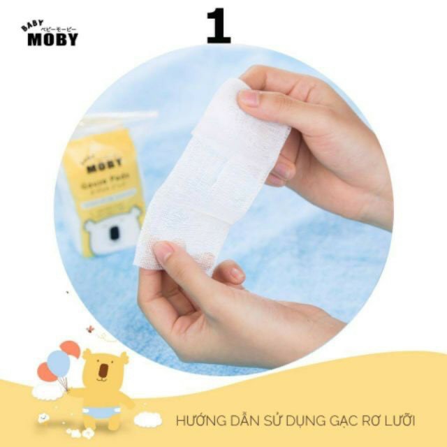 [RẺ VÔ ĐỊCH] [CHÍNH HÃNG] GẠC RƠ LƯỠI MOBY ❤️ GÓI 50 MIẾNG ❤️ AN TOÀN CHO BÉ