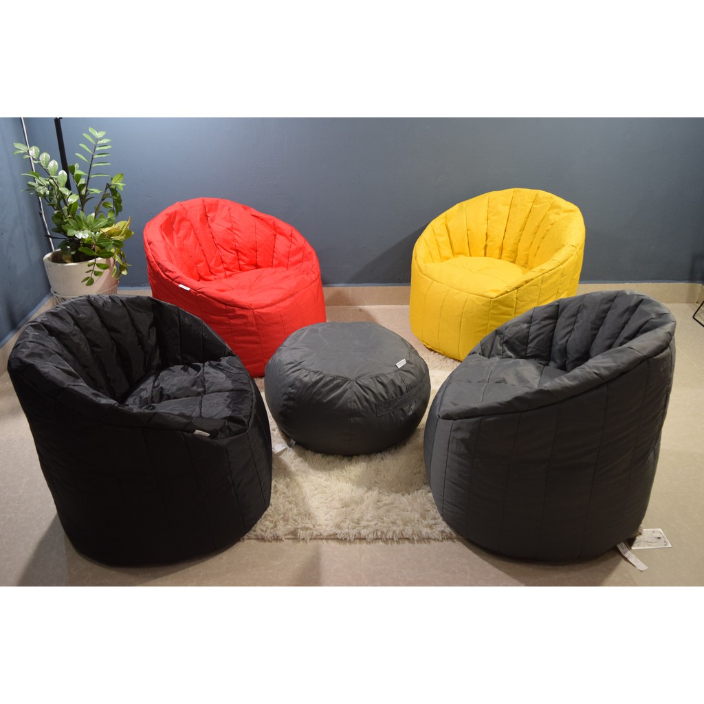 GHẾ LƯỜI HẠT XỐP PEAR BEANBAG CHẤT LIỆU VẢI DÙ