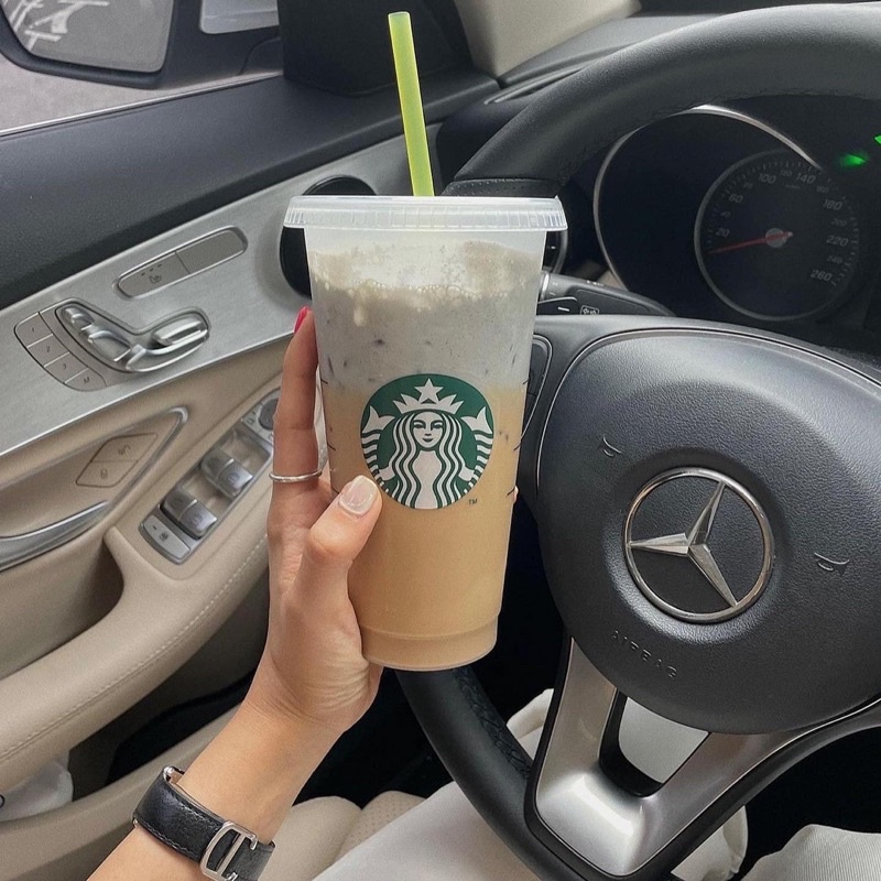 Order Ly STARBUCKS tái sử dụng kèm ống hút