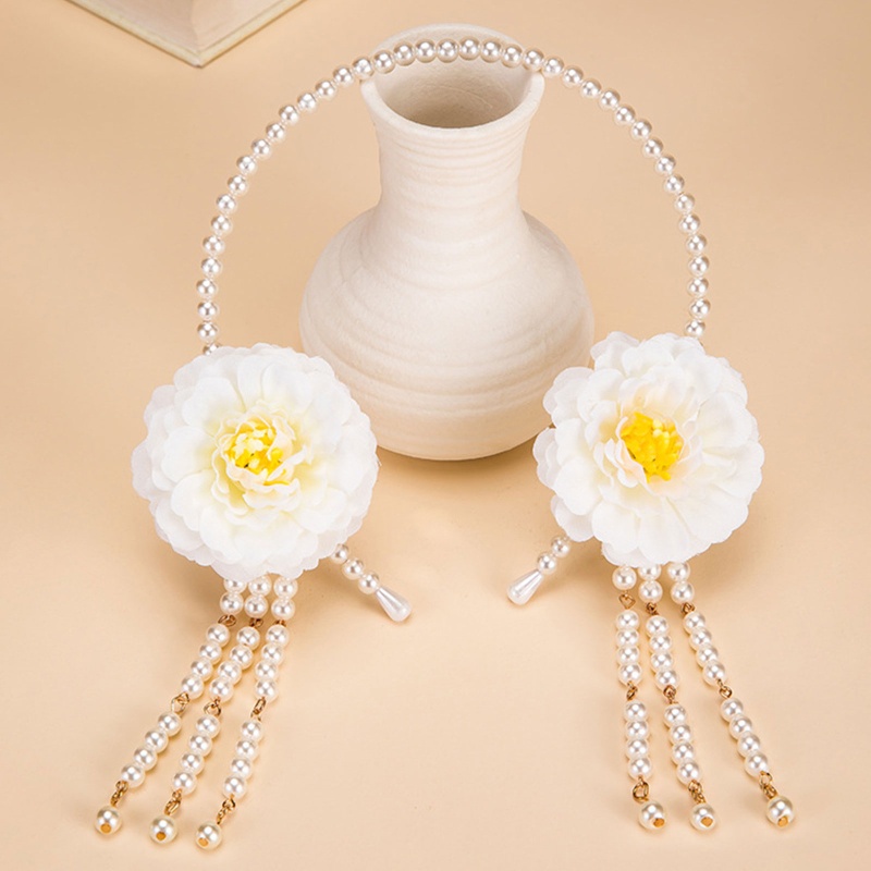 Băng Đô Cài Tóc Đính Hạt Ngọc Trai Giả Thời Trang Cho Nữ