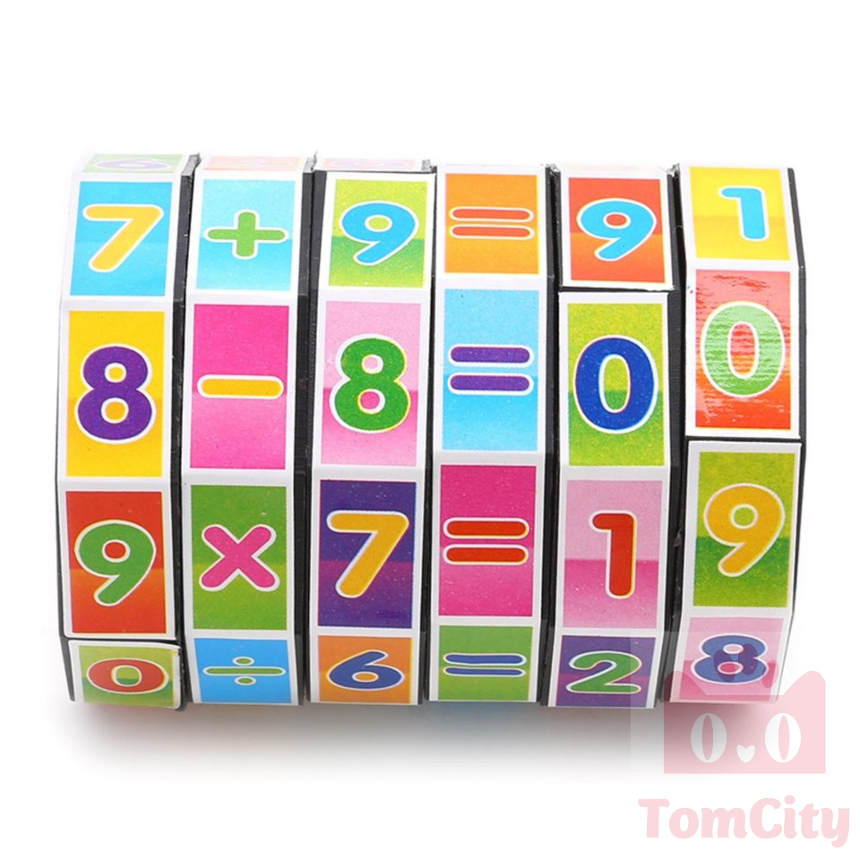 Rubik toán học giúp bé làm quen với cộng trừ nhân chia