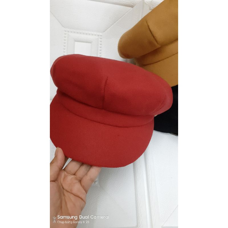 Mũ Beret dạ (VIDEO thật)