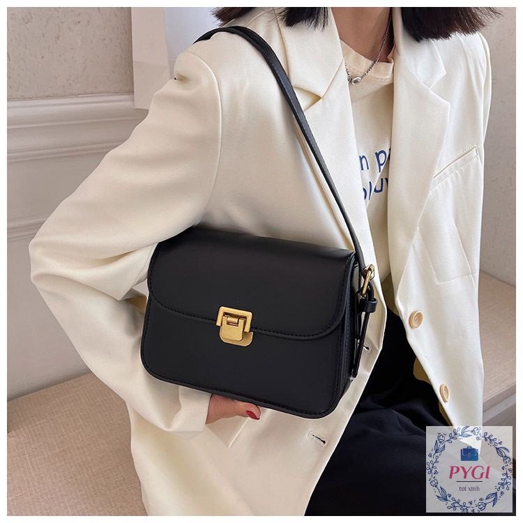 Túi Xách Nữ, Túi Đeo Chéo Nữ VINTAGE Siêu Đẹp Dáng Trơn Đứng Form Đi Chơi, Đi Làm PYGI STORE PG023